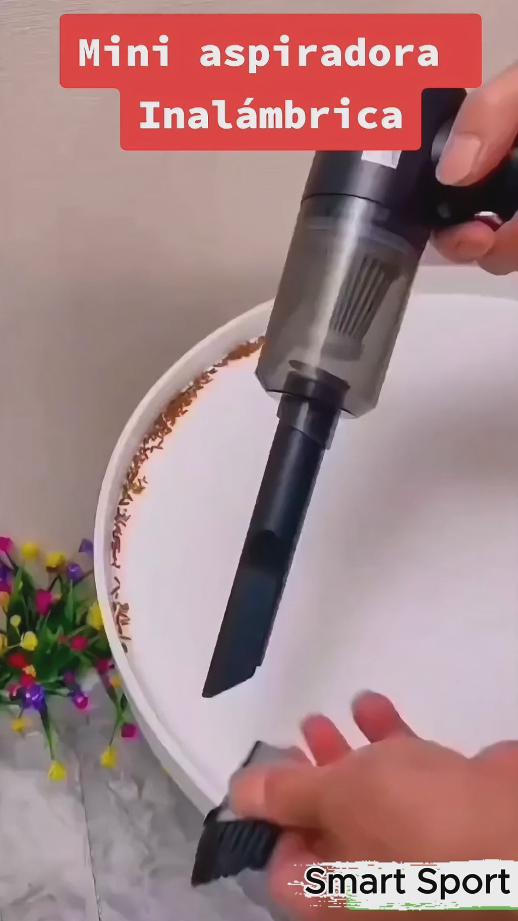 Mini aspiradora portátil recargable