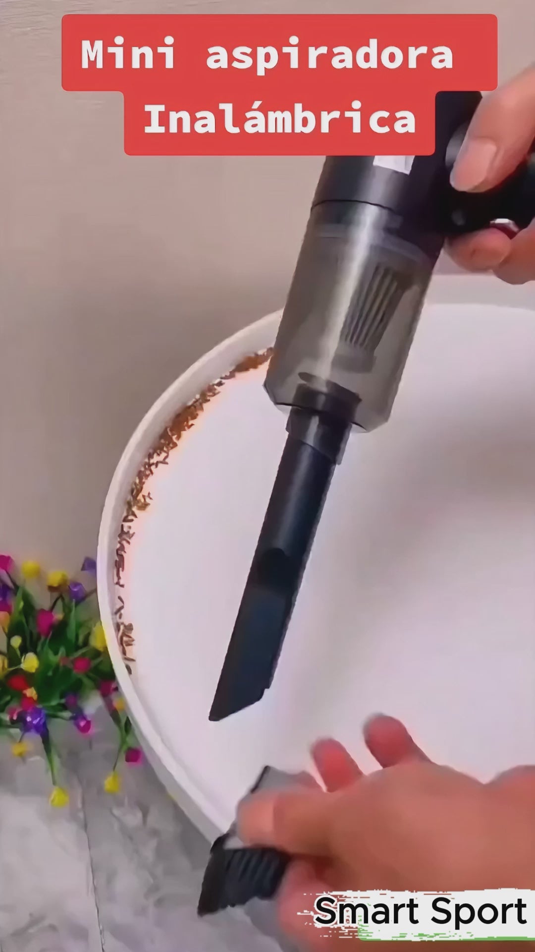 Mini aspiradora portátil recargable
